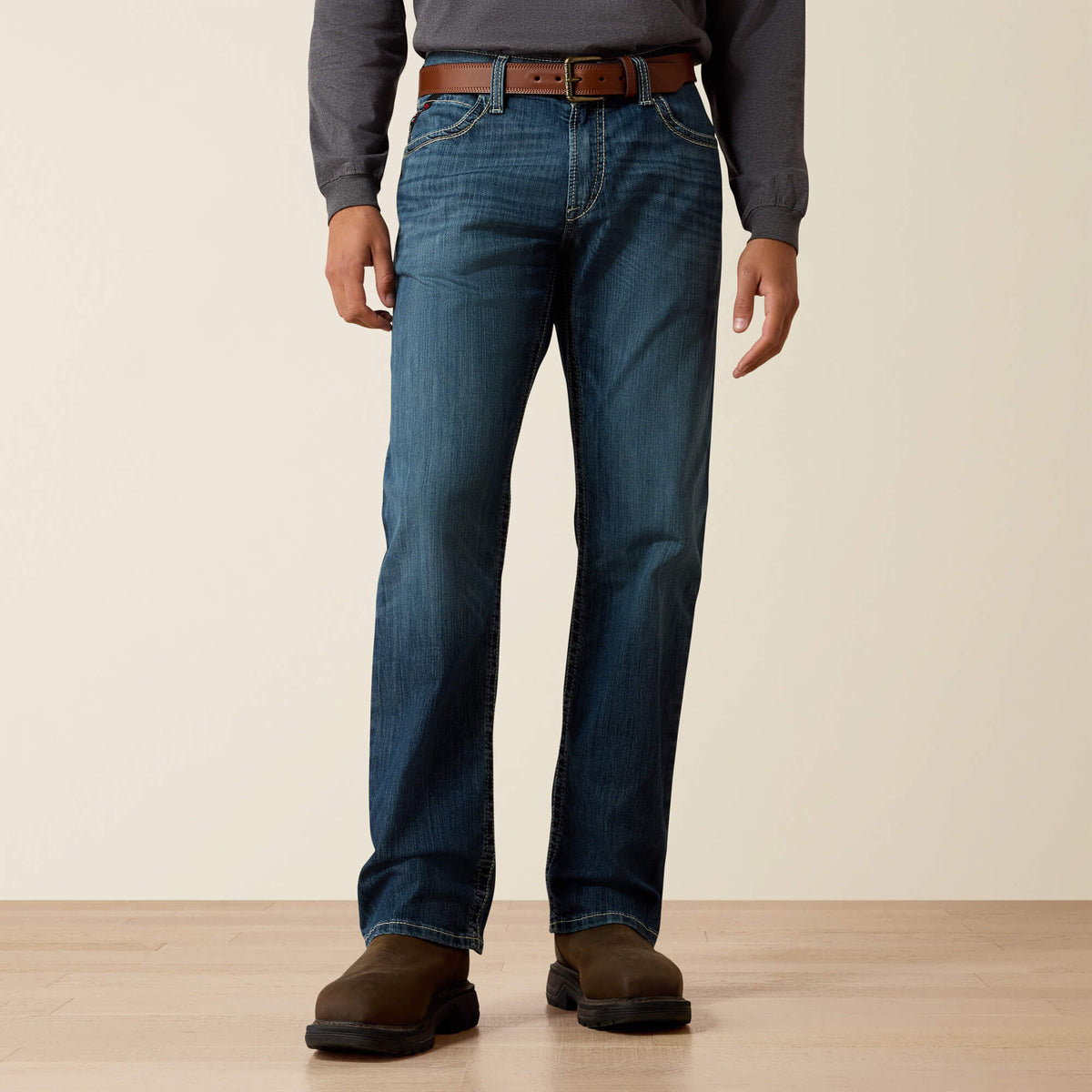Ariat FR M4 Relaxed Stretch DuraLight Boundary Boot Cut Jean Men