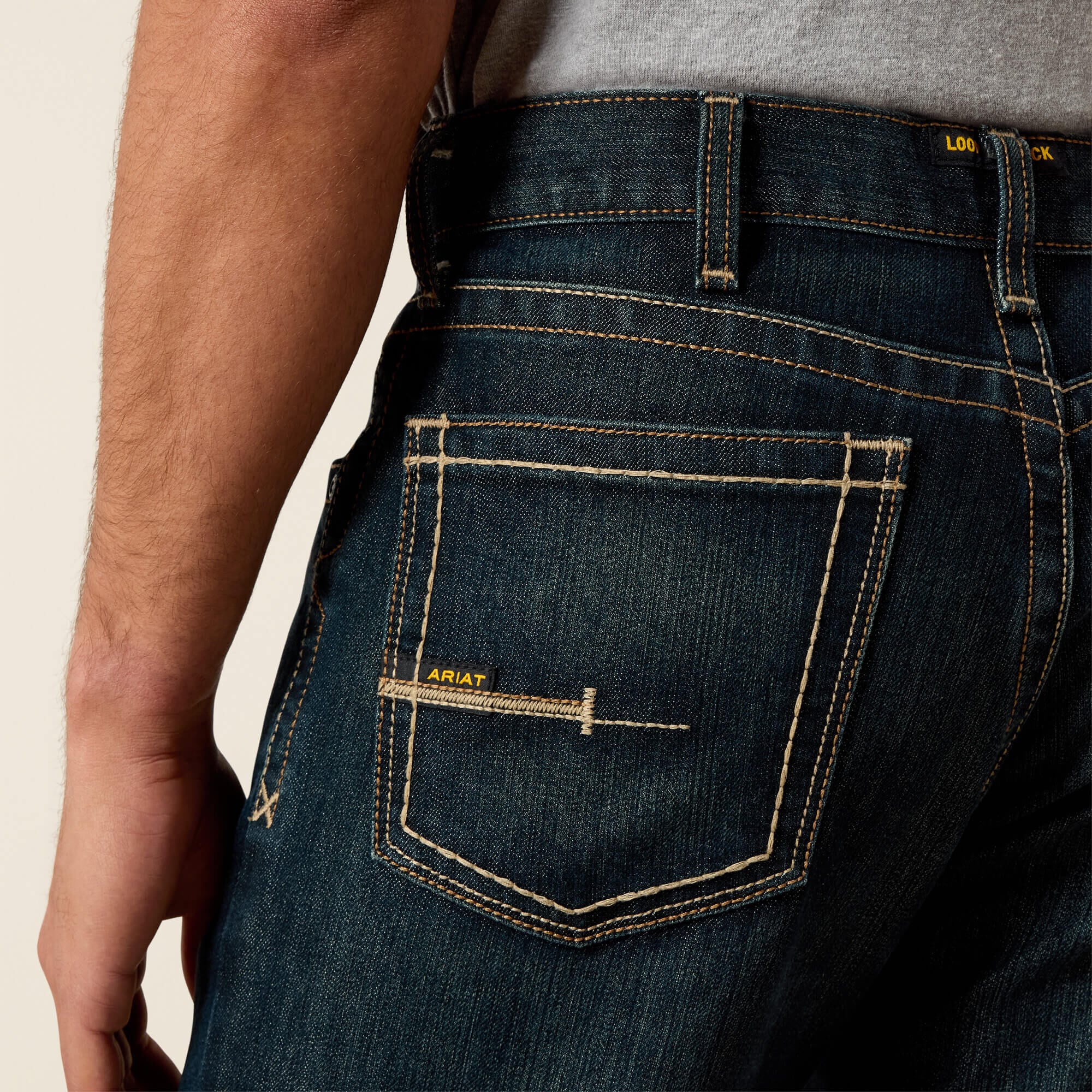 Ariat Rebar M4 Relaxed DuraStretch Edge Stackable Straight Leg Jean Men