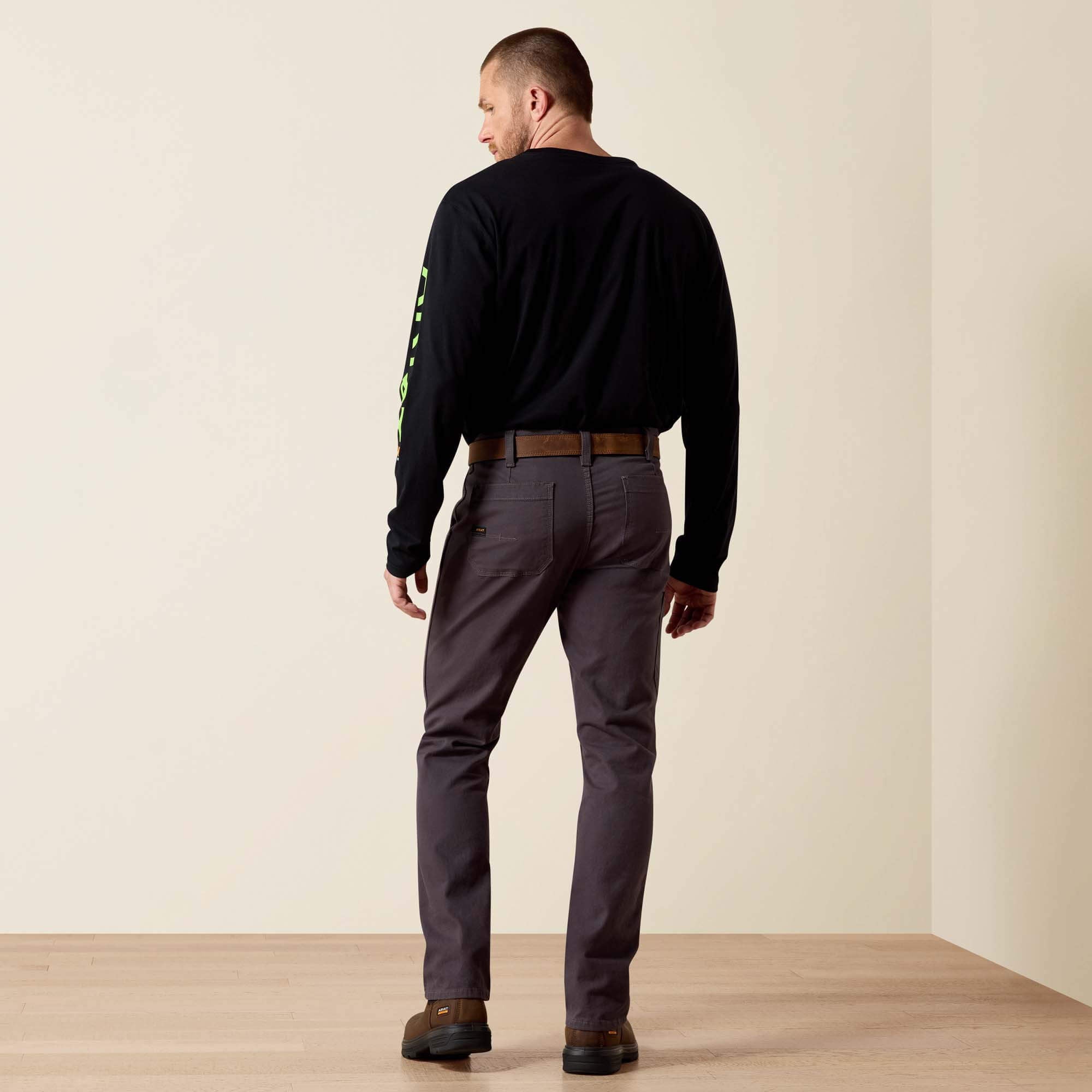 Ariat Rebar M4 Low Rise DuraStretch Made Tough Double Front Stackable Straight Leg Pant Men