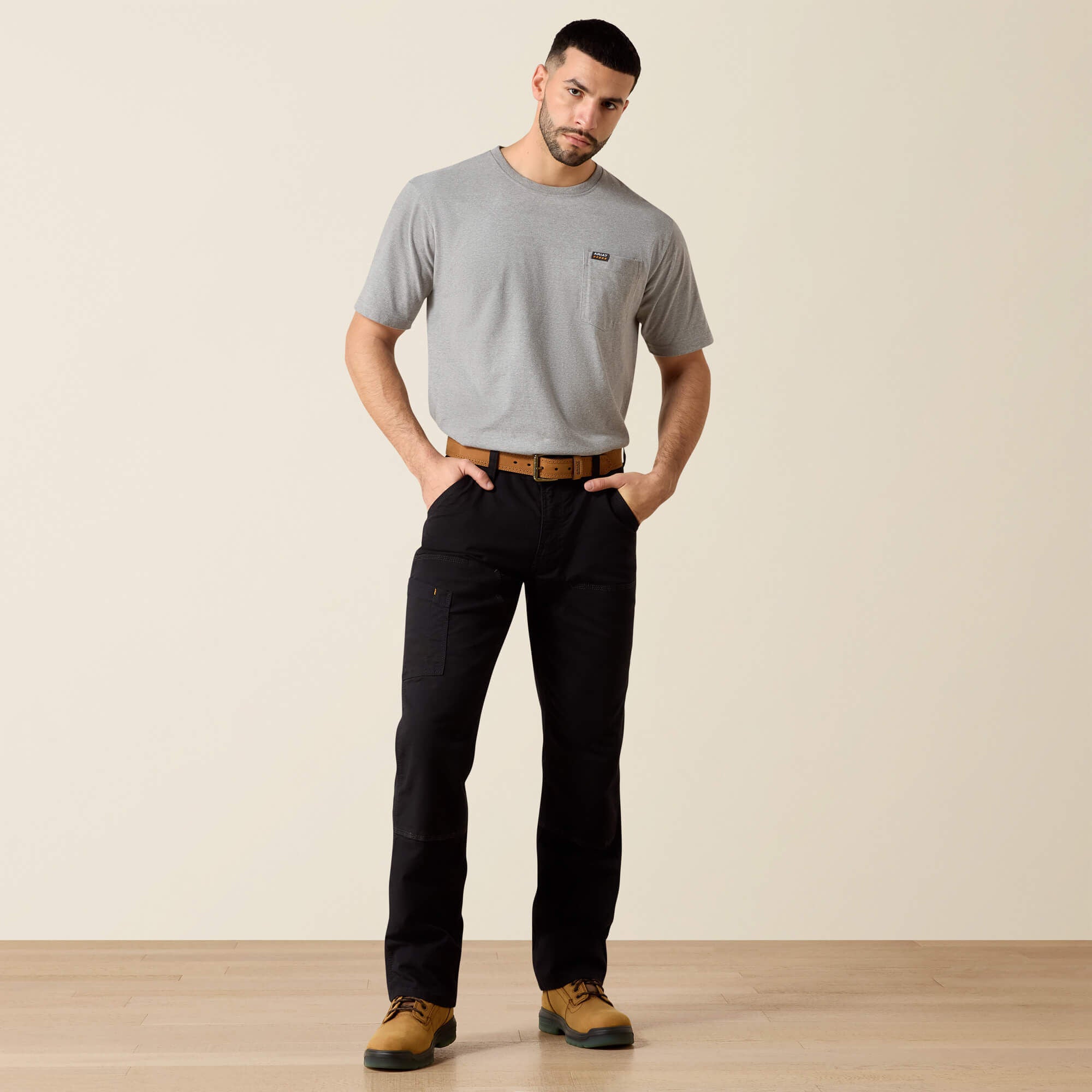Ariat Rebar M4 Low Rise DuraStretch Made Tough Double Front Stackable Straight Leg Pant Men