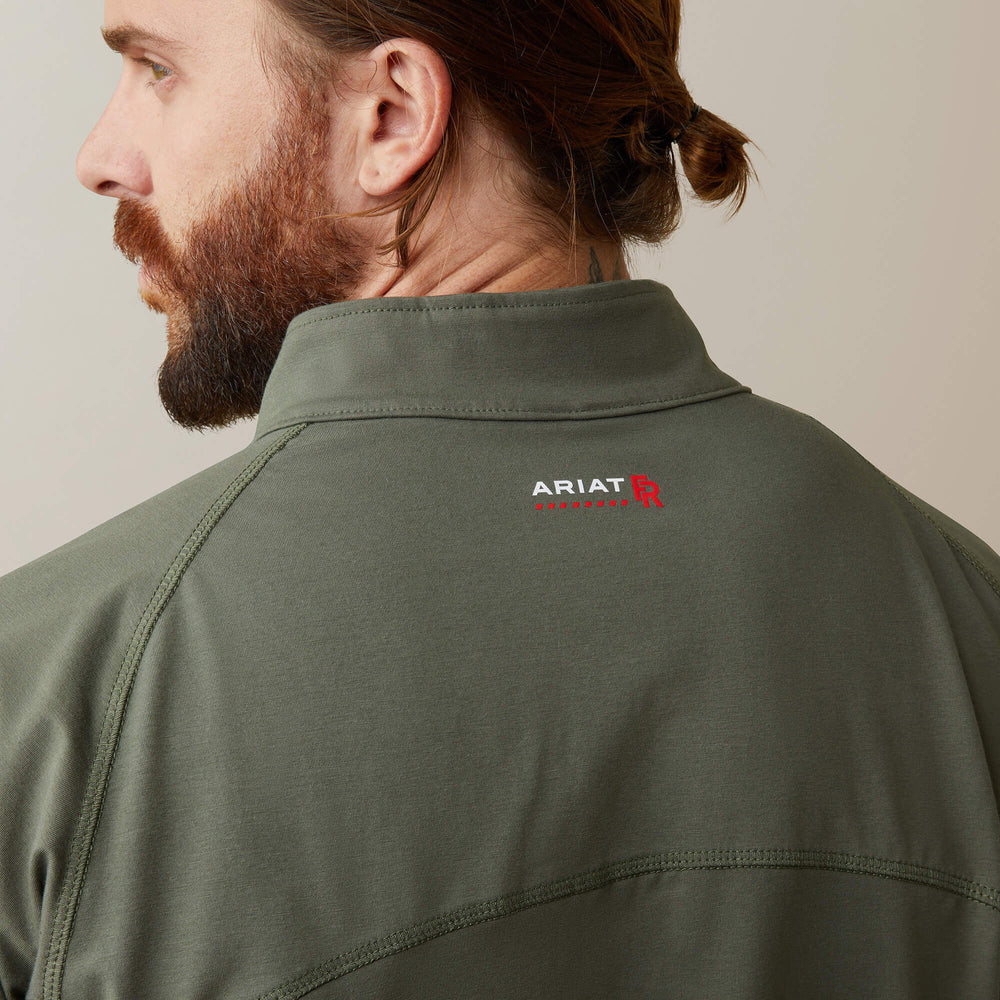 Ariat FR Combat Stretch Patriot 1/4 Zip Work Shirt Men