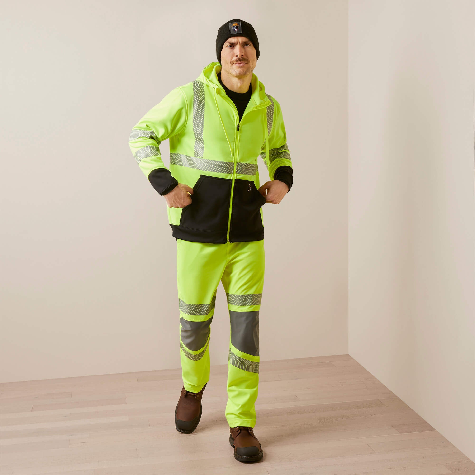 Ariat Rebar WorkTek Hi-Vis Full Zip Hoodie Men
