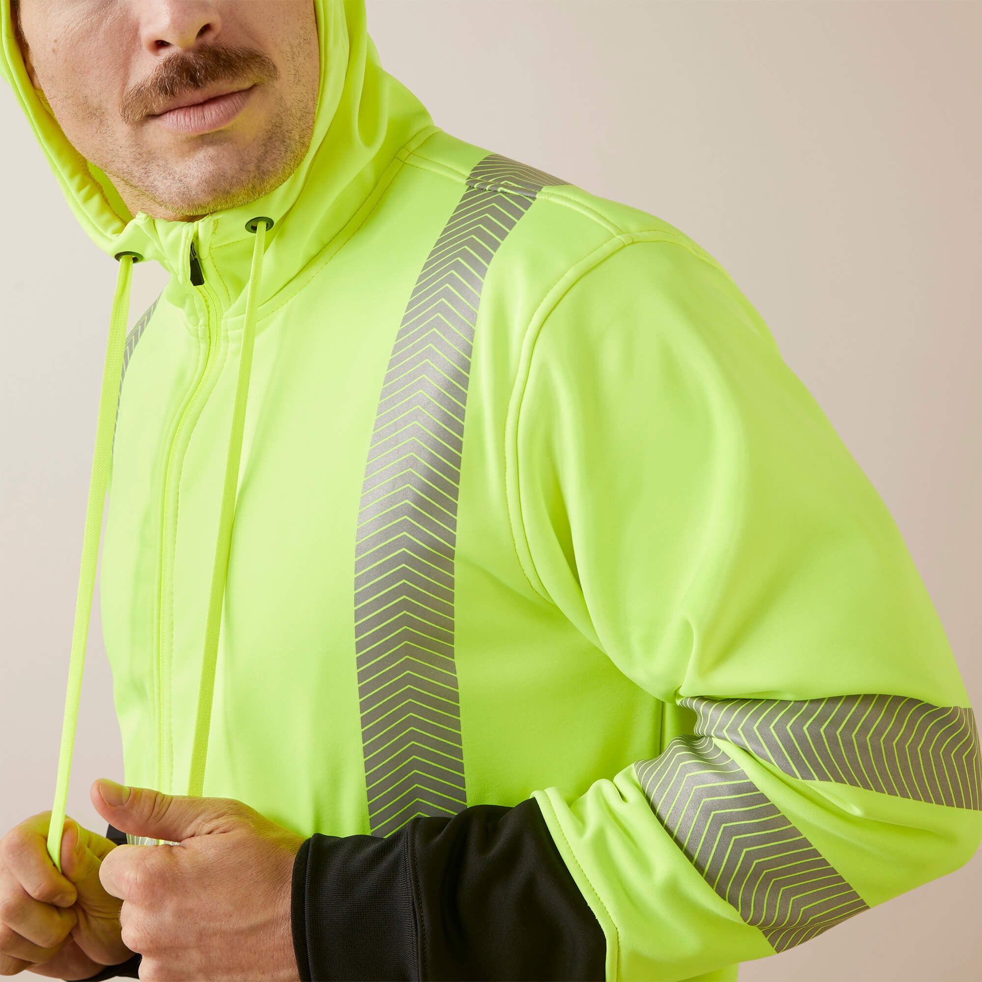Ariat Rebar WorkTek Hi-Vis Full Zip Hoodie Men