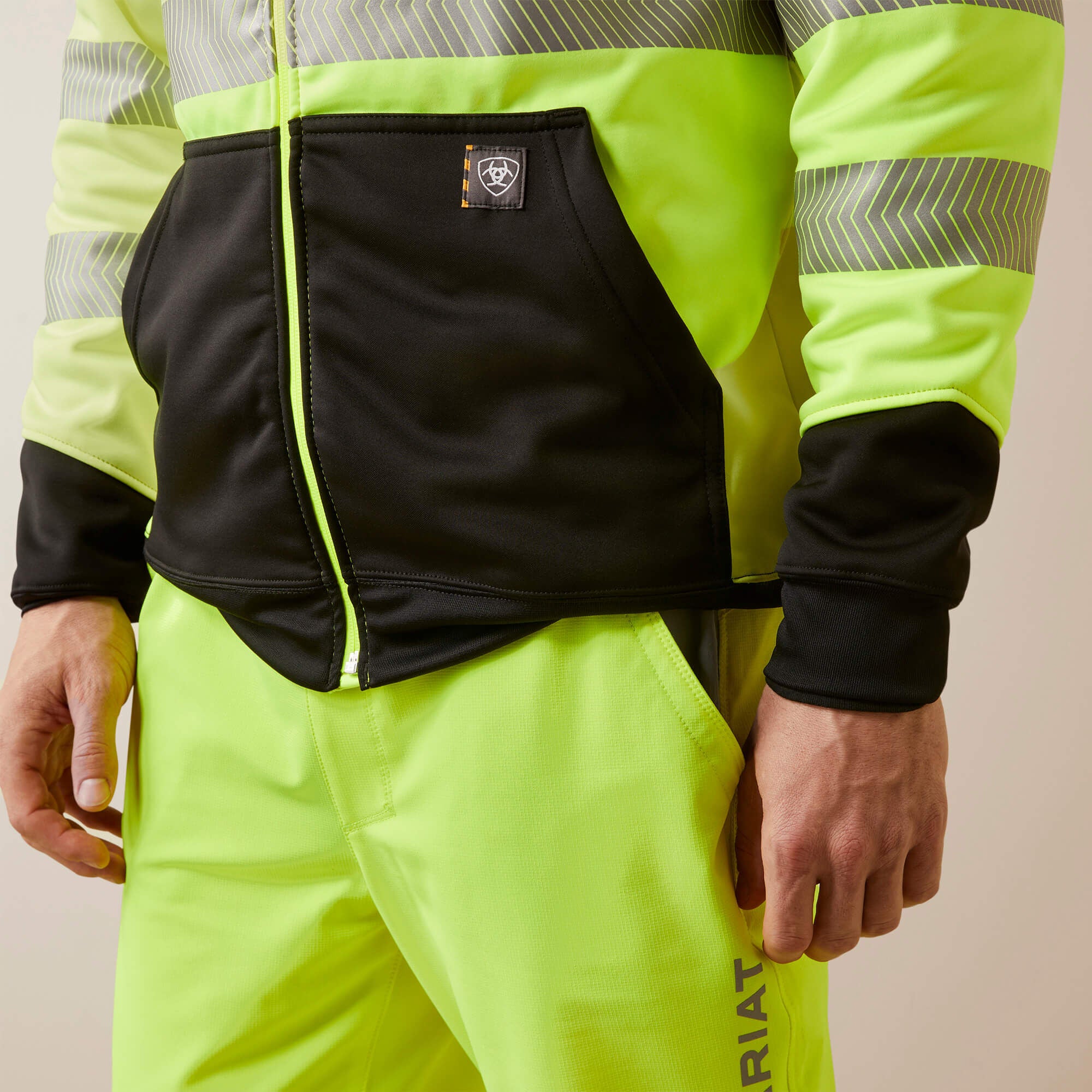 Ariat Rebar WorkTek Hi-Vis Full Zip Hoodie Men