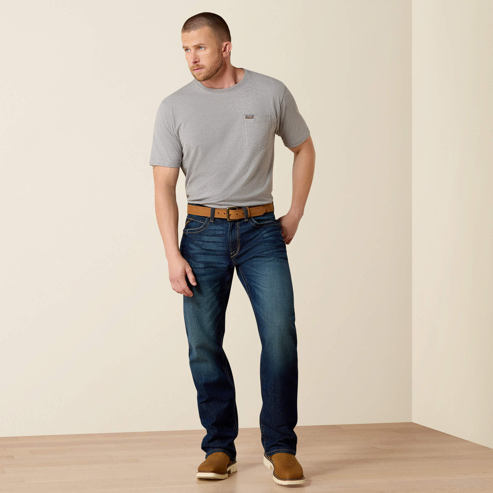 Ariat Rebar M4 Low Rise DuraStretch Edge Boot Cut Jean Men