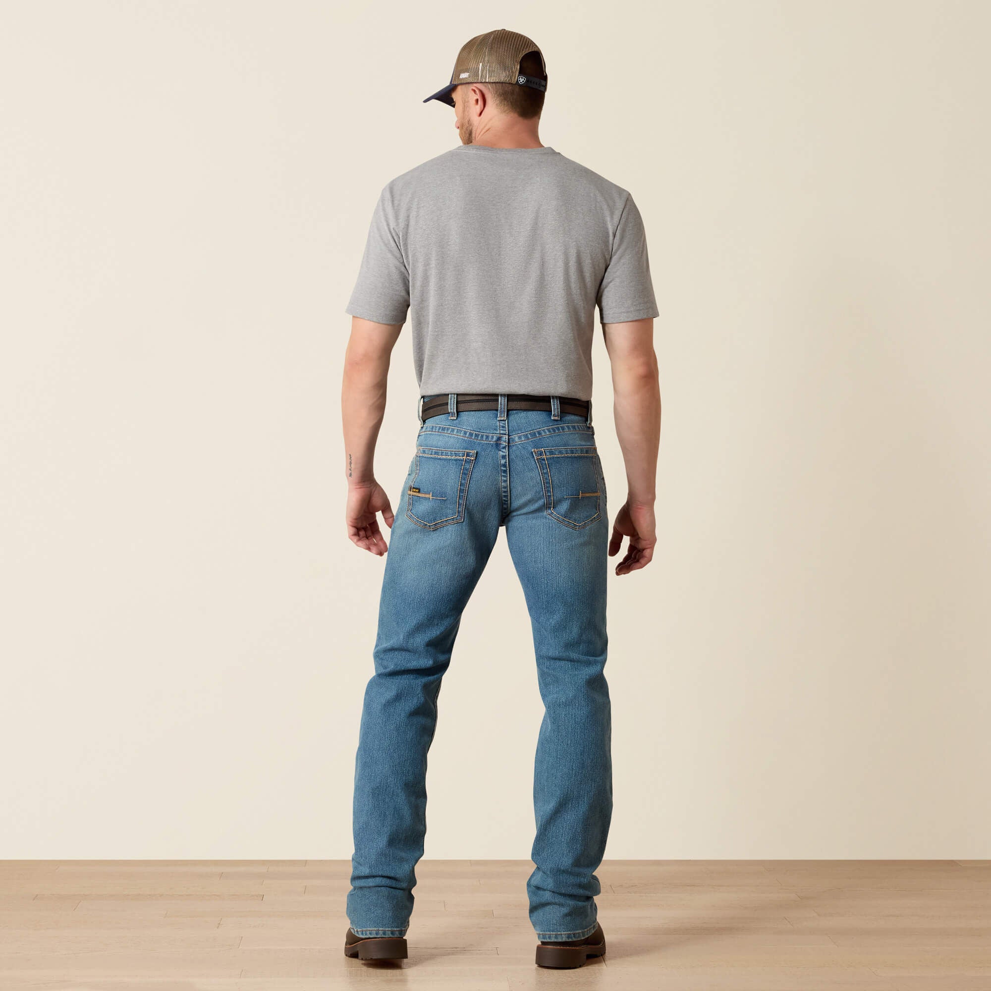 Ariat Rebar M4 Low Rise DuraStretch Edge Boot Cut Jean Men