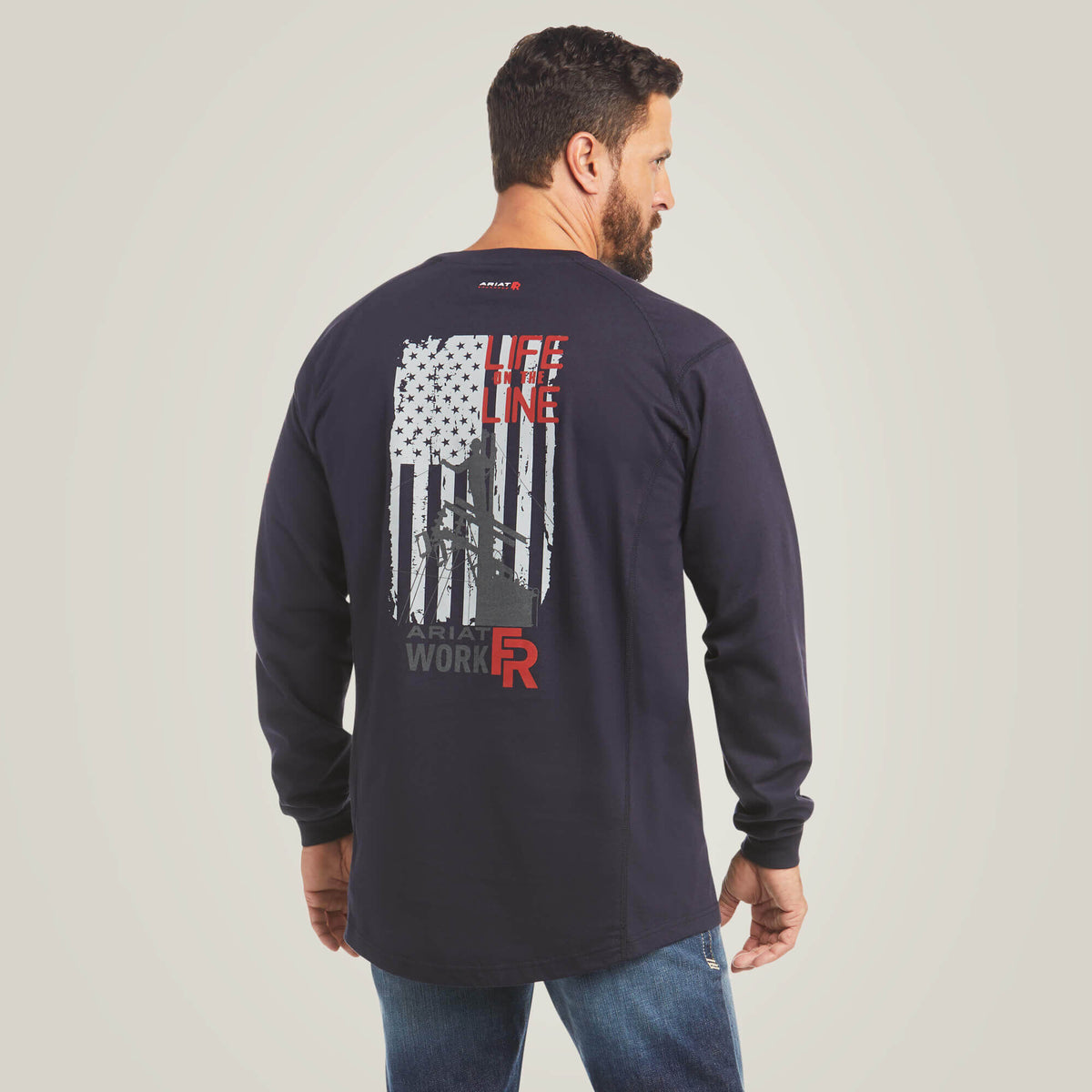 Ariat FR Air Life on the Line Graphic Top Men