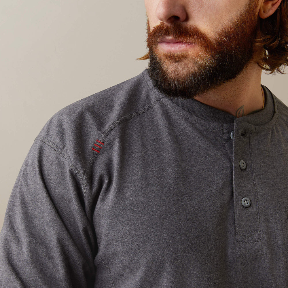 Ariat FR Air Refinery Row Graphic Henley Top Men
