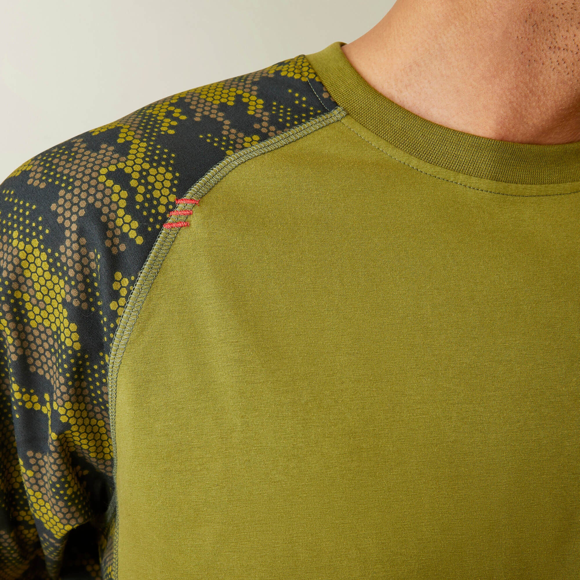 Ariat FR AC Stretch Camo Baseball T-Shirt Men