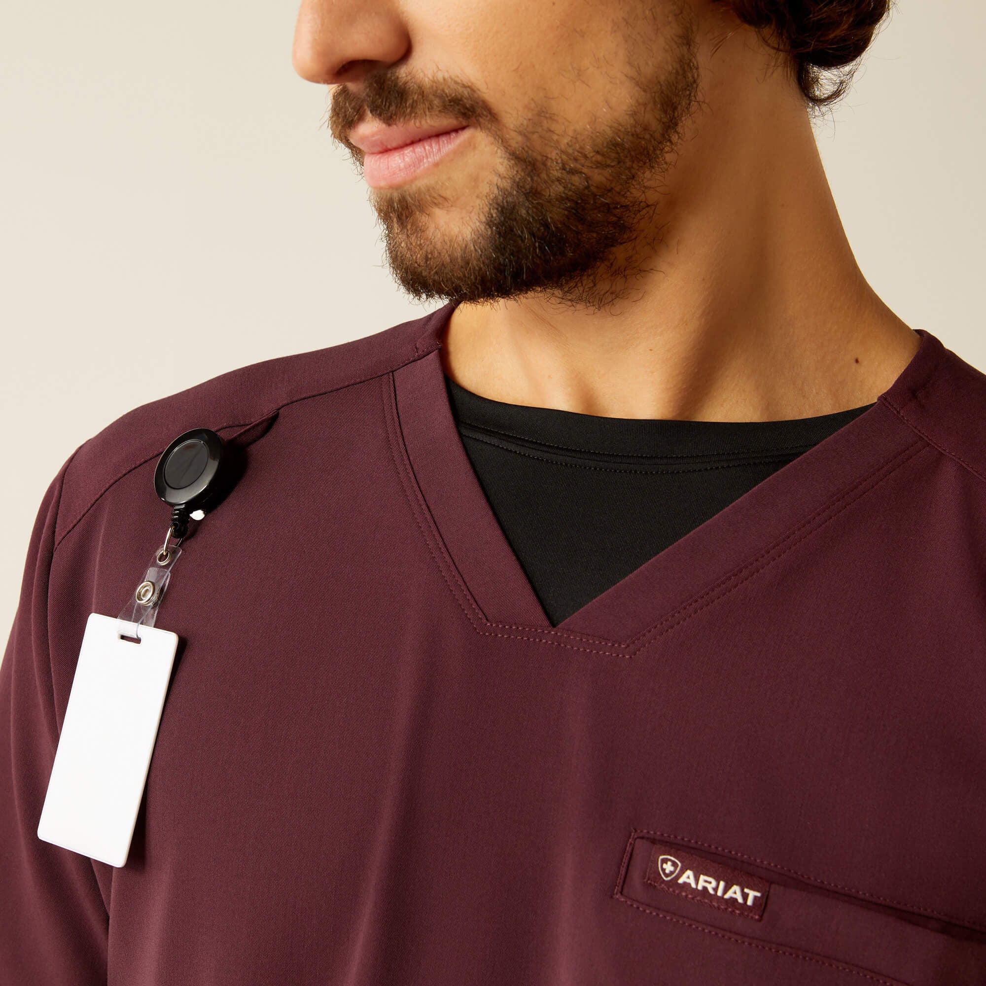 Ariat Derham 6 Pocket Scrub Top Men