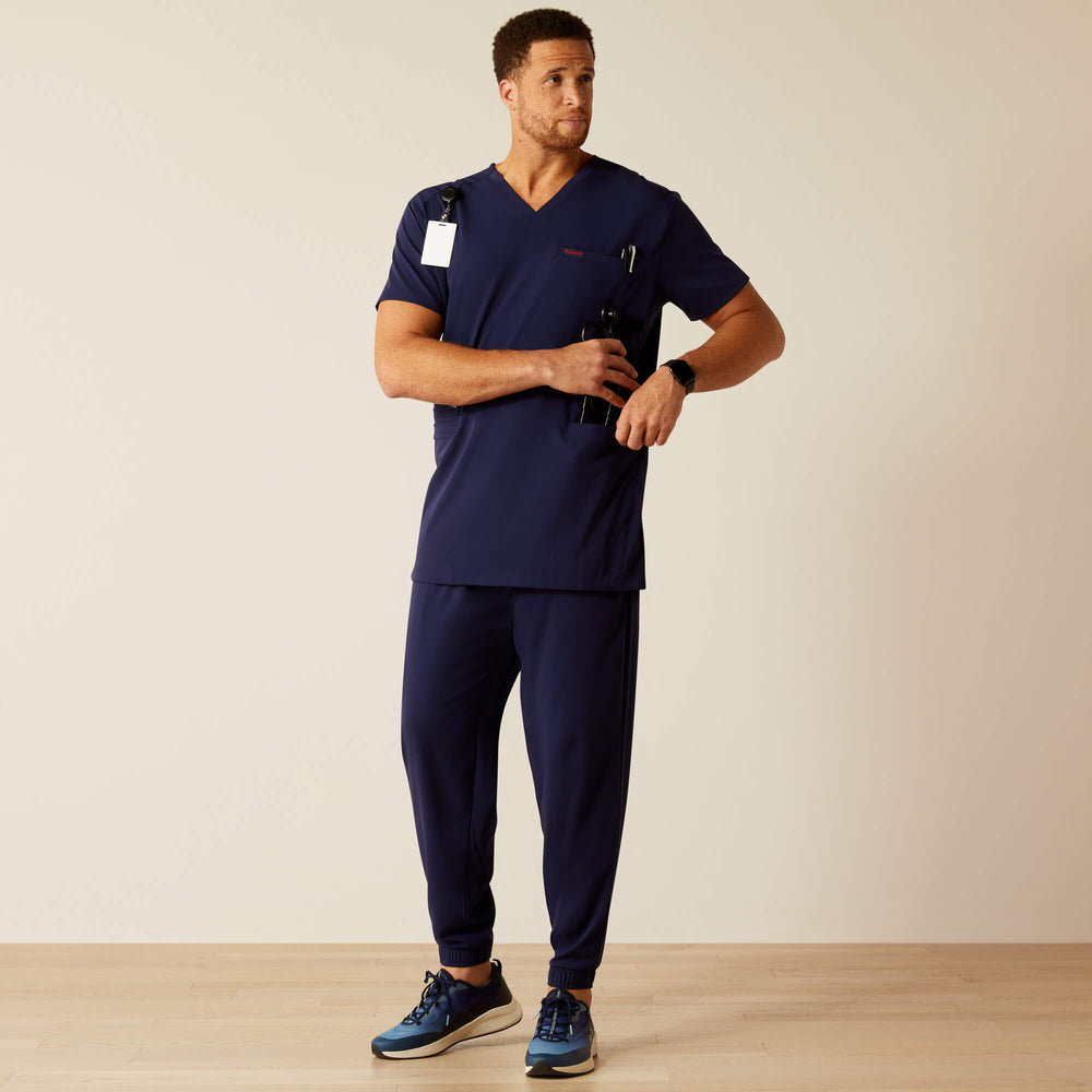 Ariat Derham 6 Pocket Scrub Top Men
