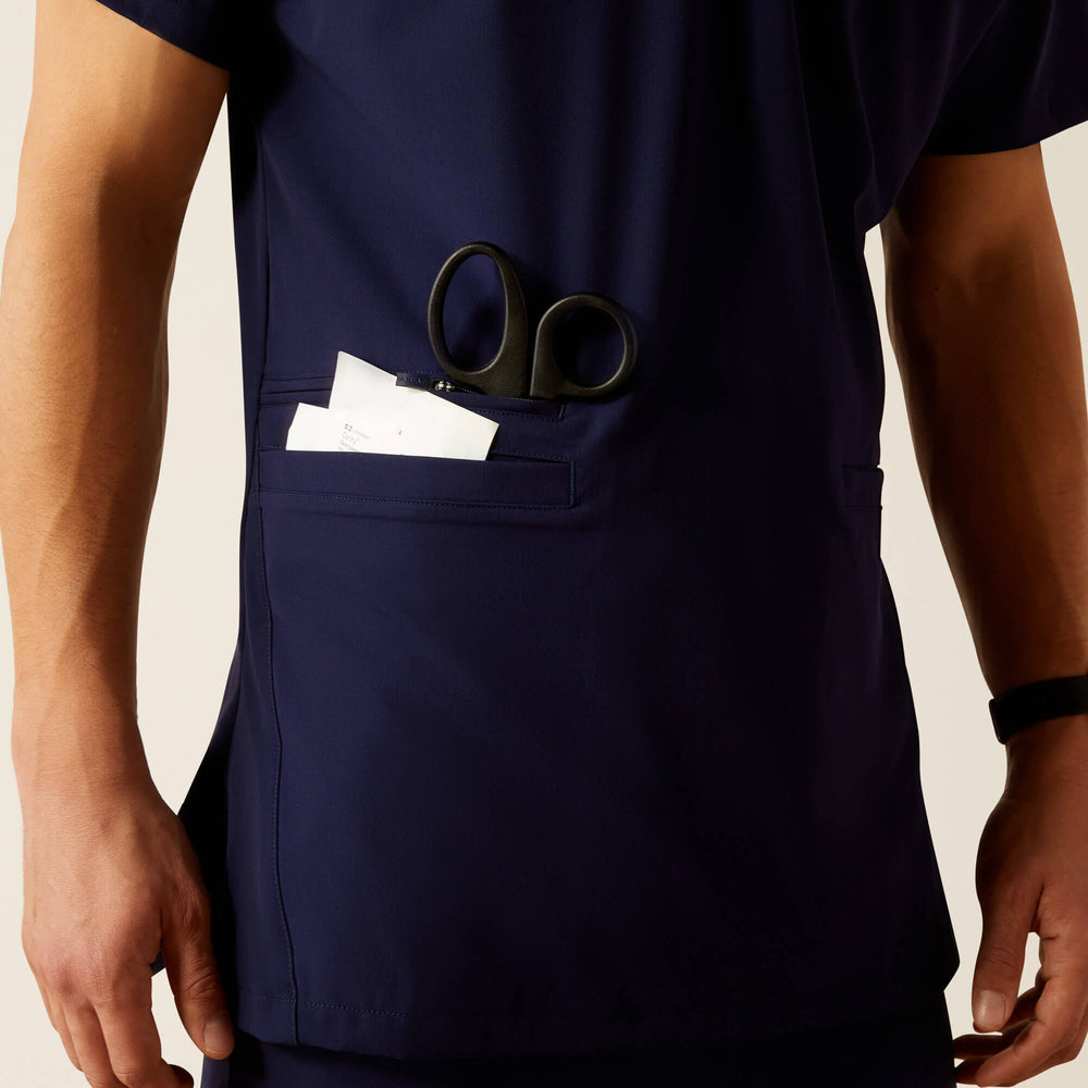 Ariat Derham 6 Pocket Scrub Top Men