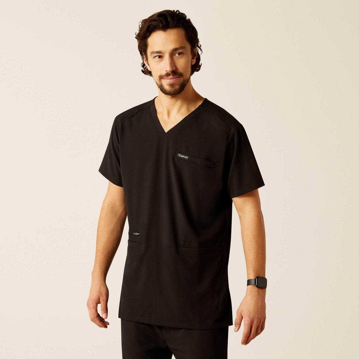 Ariat Derham 6 Pocket Scrub Top Men