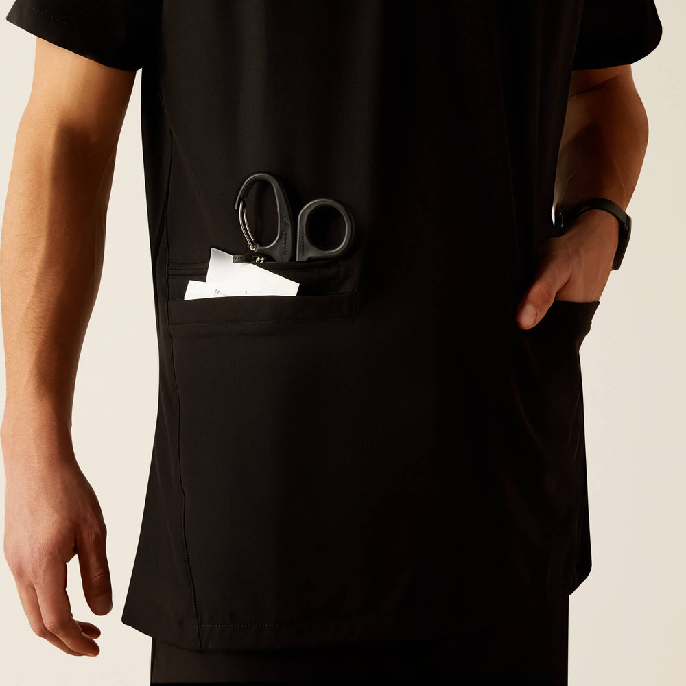 Ariat Derham 6 Pocket Scrub Top Men