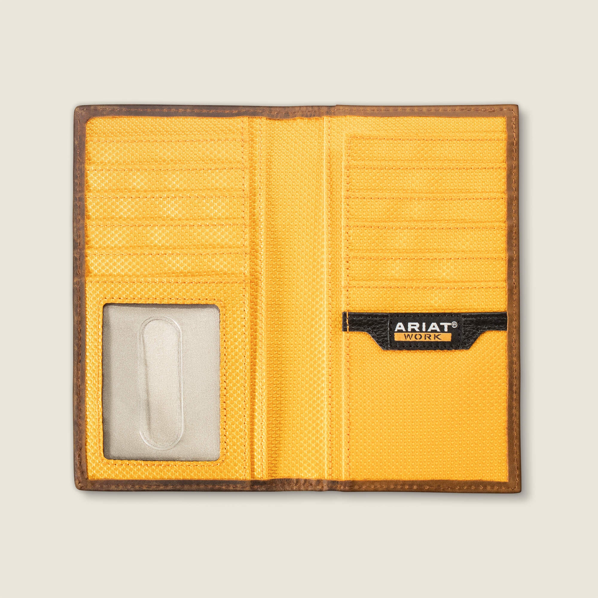 Ariat Work Roughneck Label Canvas Trifold Wallet Men