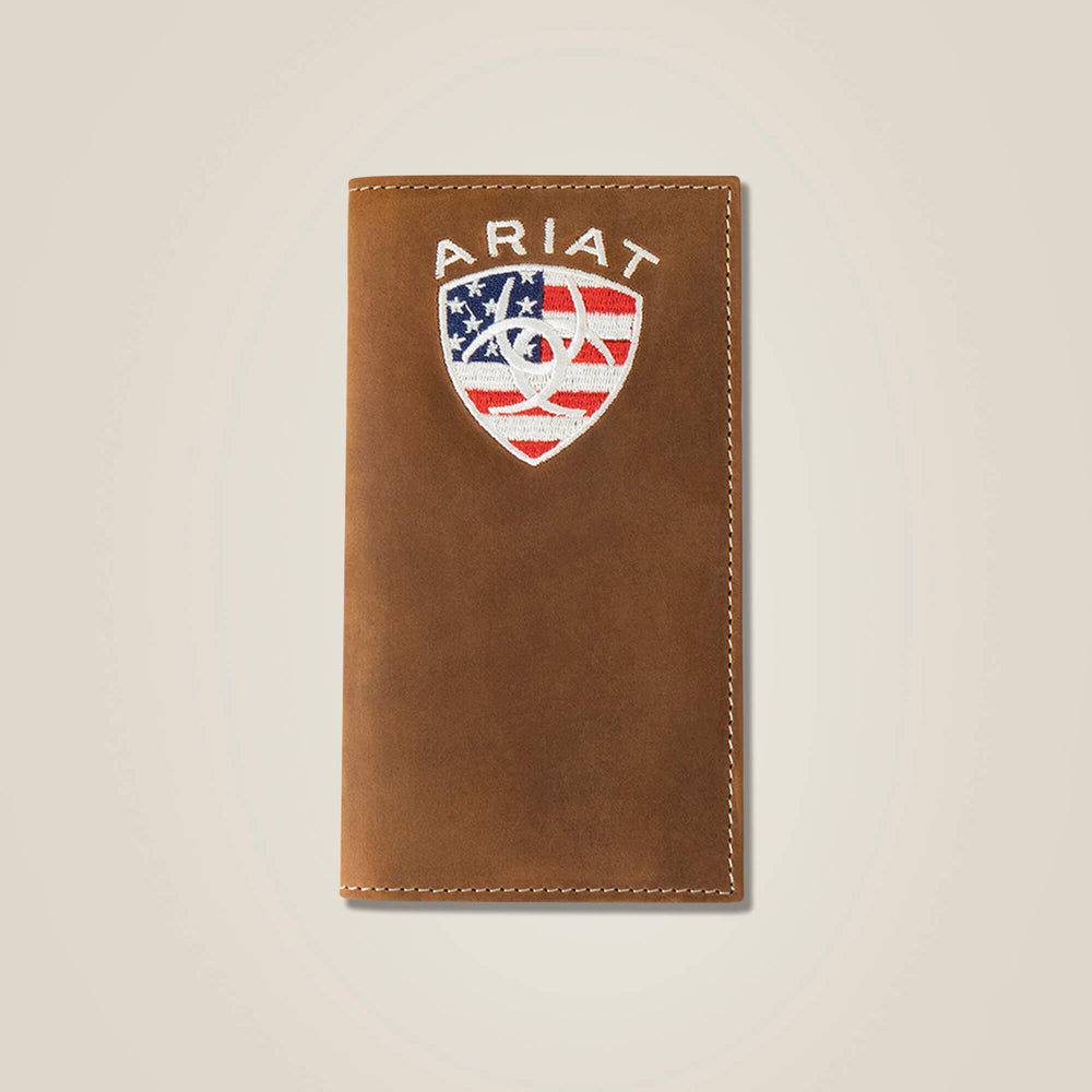 Ariat Flag Shield Rodeo Wallet Men