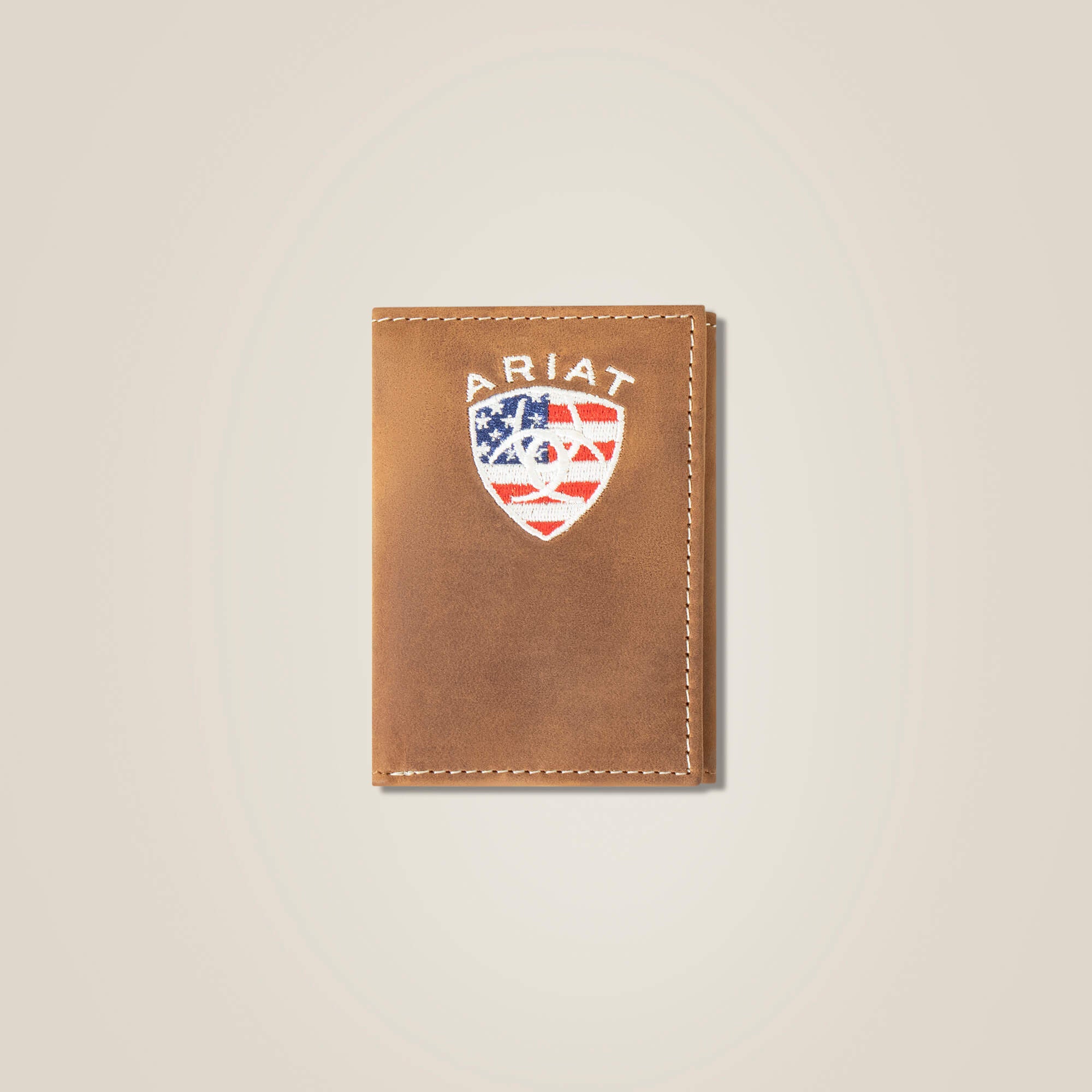 Ariat Flag Shield Trifold Wallet Men