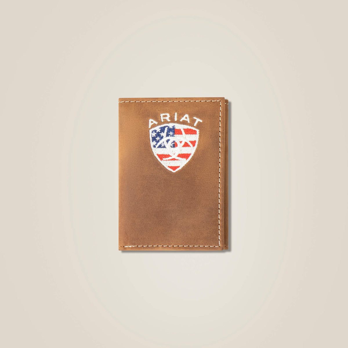 Ariat Flag Shield Trifold Wallet Men