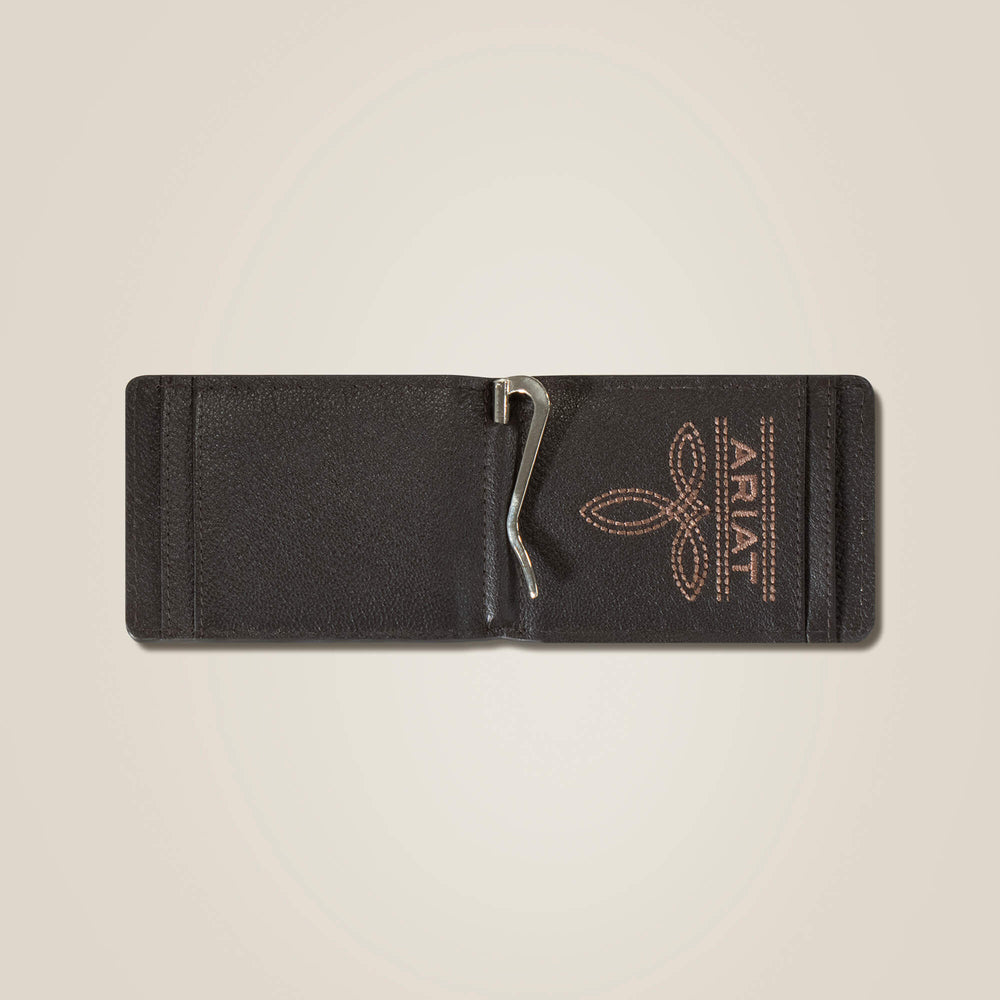 Ariat Flag Shield Clip Wallet Men