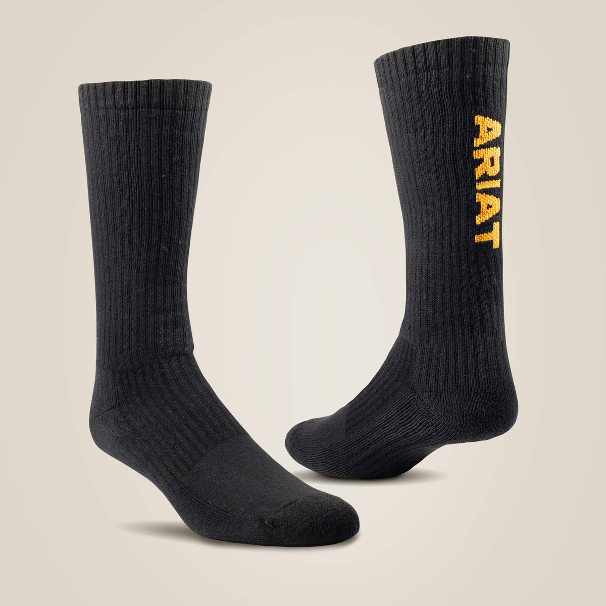 Ariat Premium Ringspun Cotton Mid Calf Work Sock 3 Pair Pack Men|Women