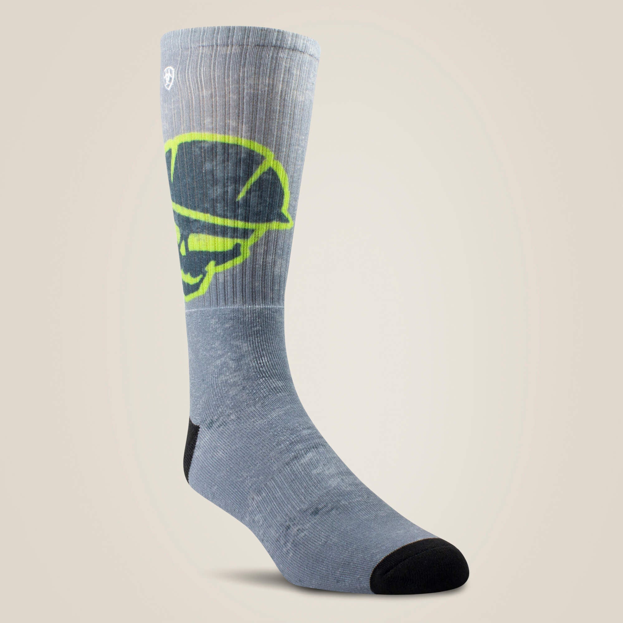 Ariat Roughneck Graphic Crew Work Sock 2 Pair Multi Color Pack Men|Women