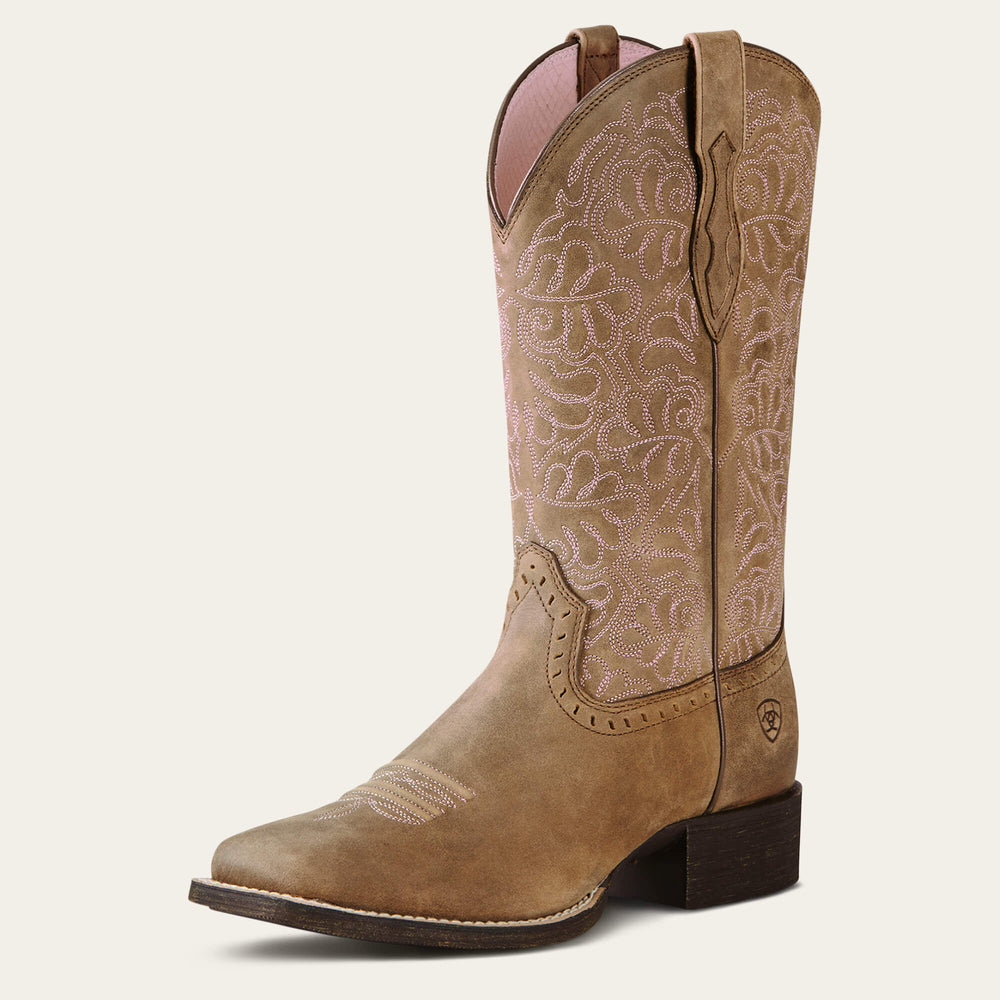 Ariat Round Up Remuda Wide Square Toe Western Boot Women