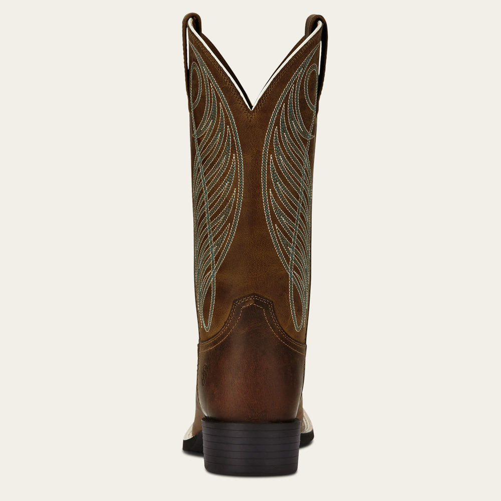 Ariat Round Up Wide Square Toe Western Boot Women|Trends