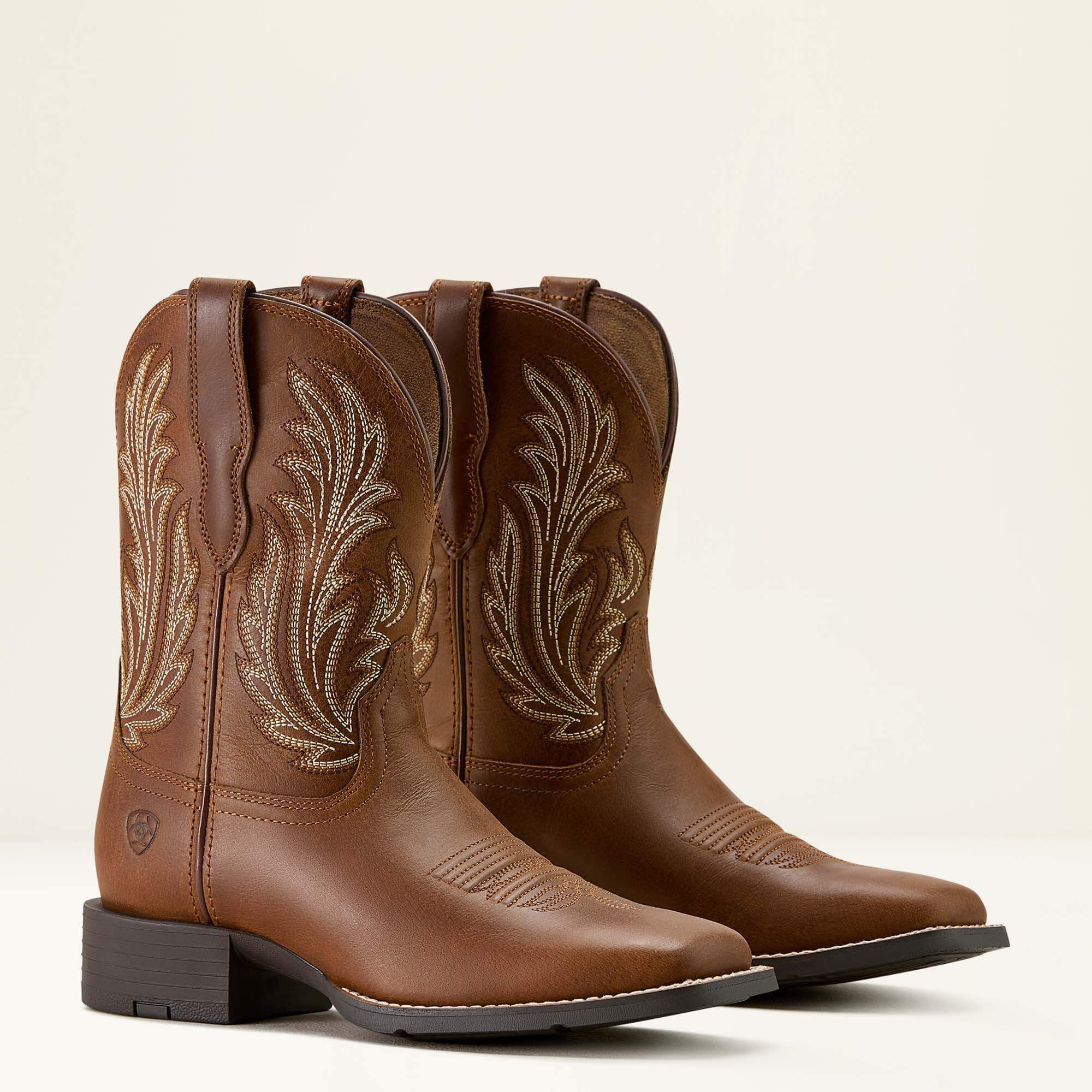 Ariat Round Up Filly Wide Square Toe Western Boot Women|Trends
