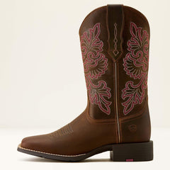 Ariat Round Up StretchFit Wide Square Toe Western Boot Women|Trends