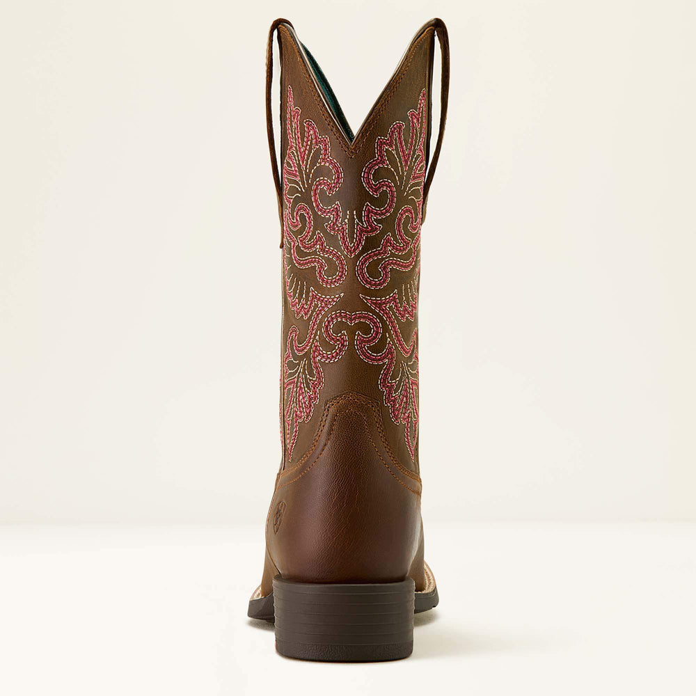 Ariat Round Up StretchFit Wide Square Toe Western Boot Women|Trends
