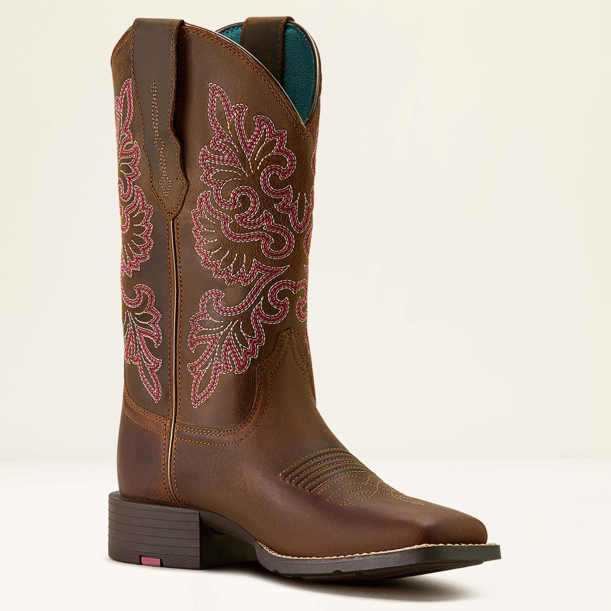 Ariat Round Up StretchFit Wide Square Toe Western Boot Women|Trends