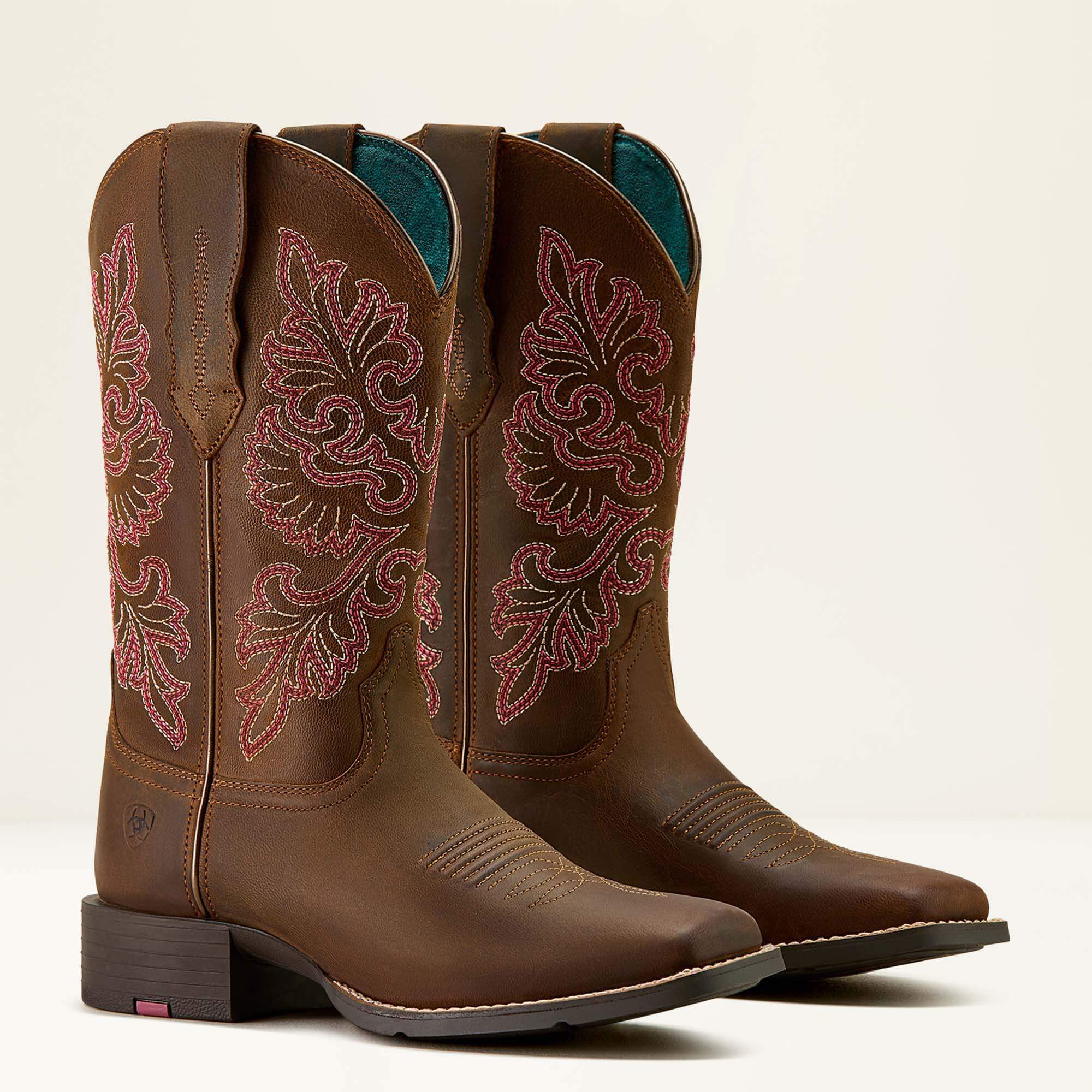 Ariat Round Up StretchFit Wide Square Toe Western Boot Women|Trends