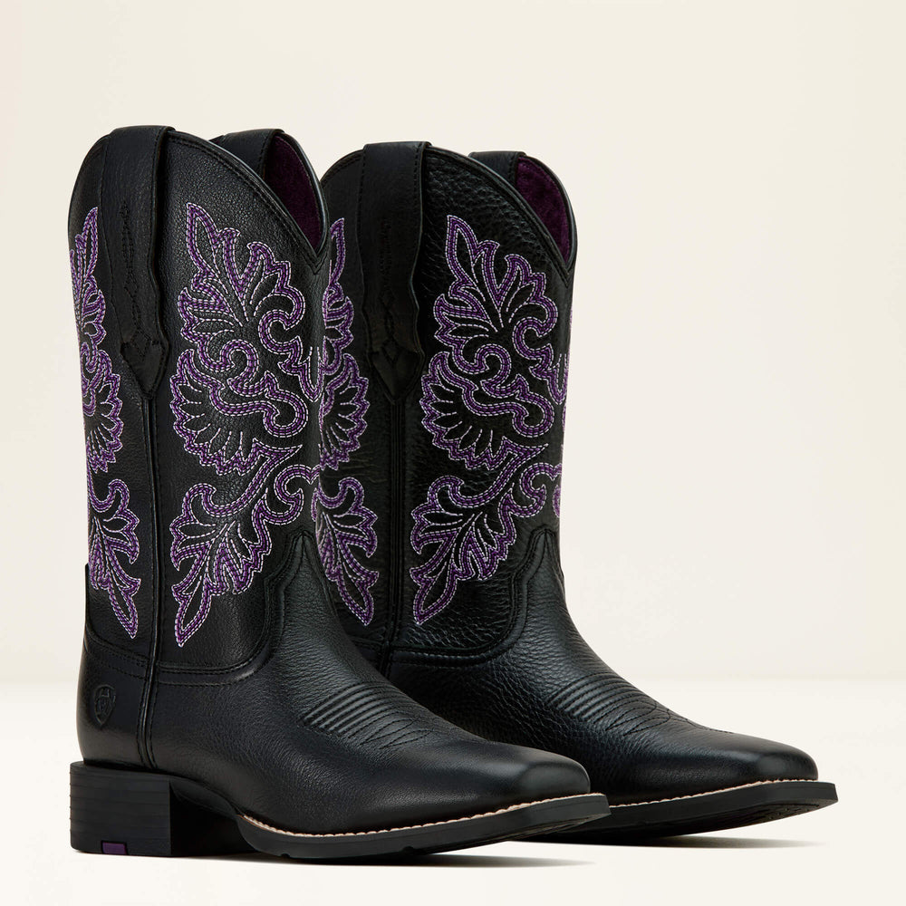 Ariat Round Up StretchFit Wide Square Toe Western Boot Women
