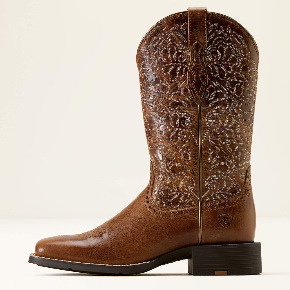 Ariat Round Up Remuda Wide Square Toe Western Boot Women|Trends