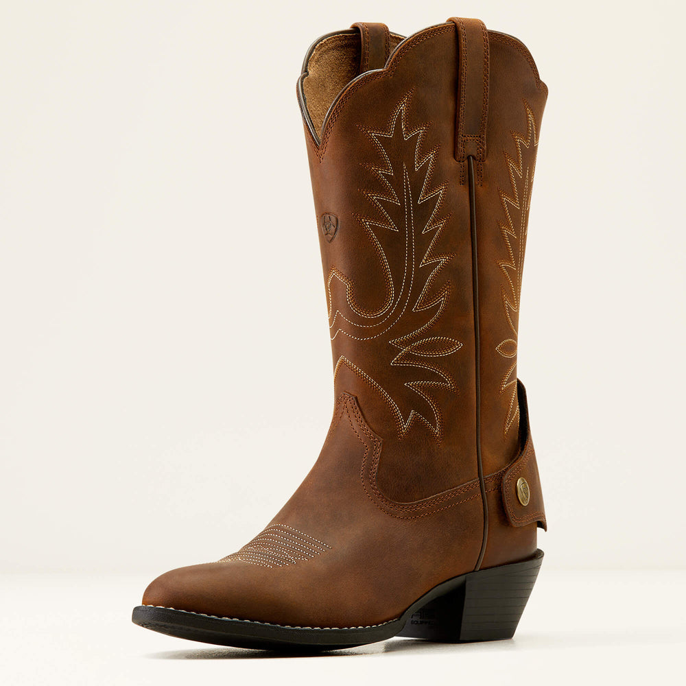 Ariat Heritage R Toe EZ Zip Western Boot Women|Trends