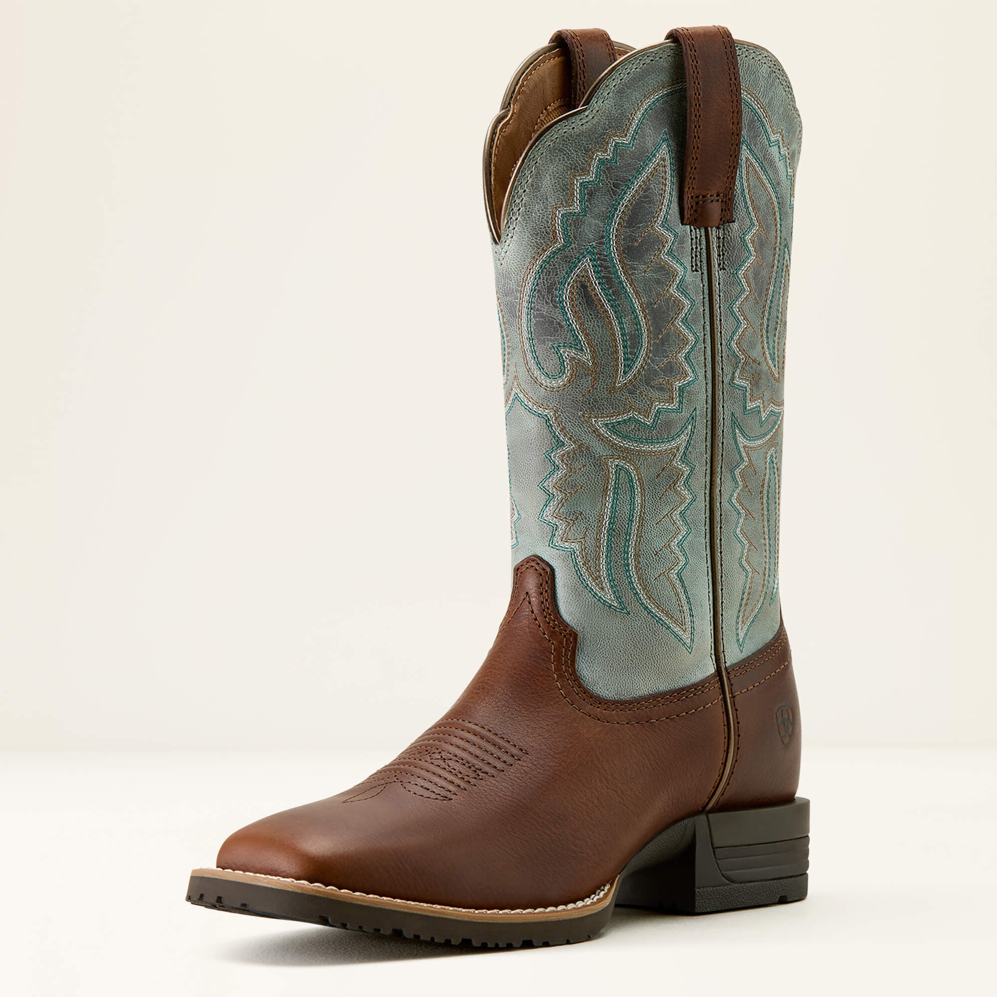 Ariat Hybrid Ranchwork Wide Square Toe Western Boot Women