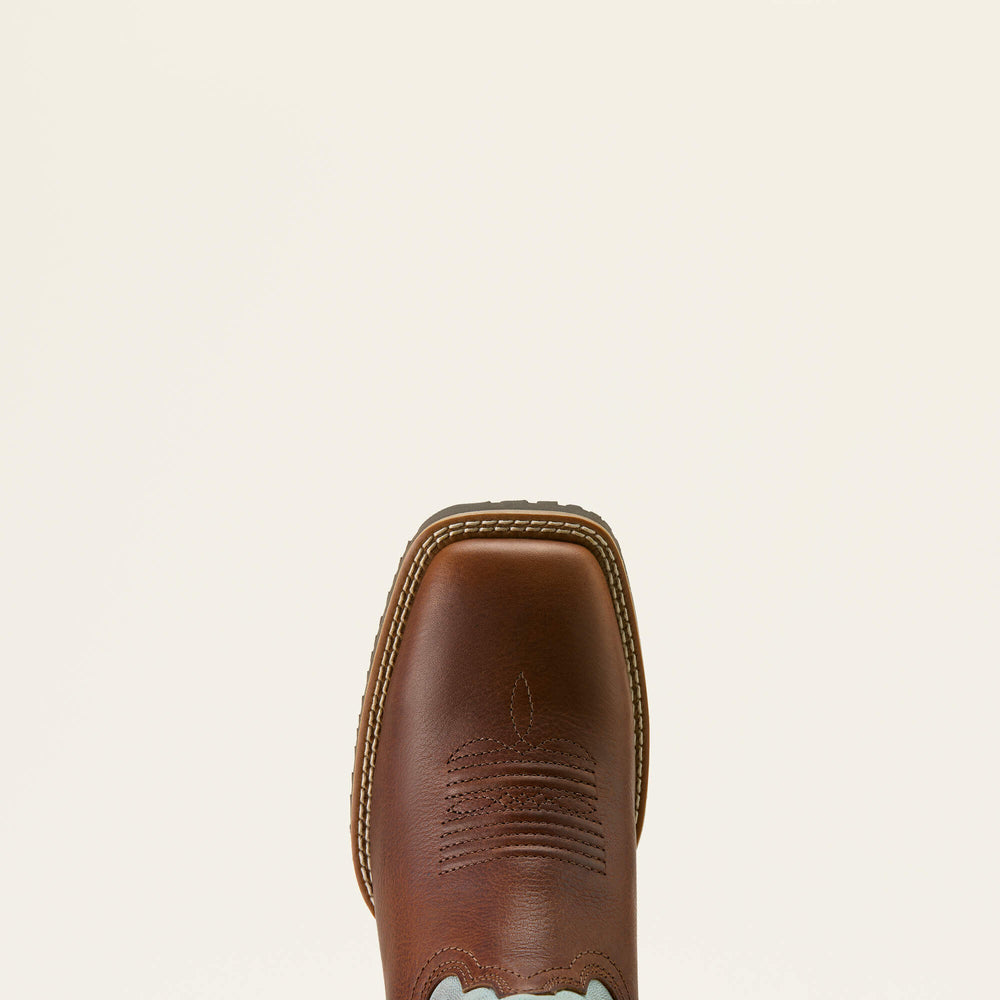 Ariat Hybrid Ranchwork Wide Square Toe Western Boot Women