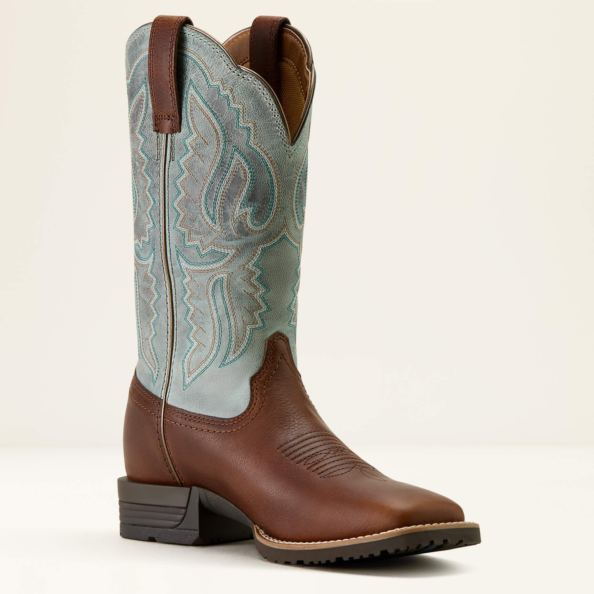 Ariat Hybrid Ranchwork Wide Square Toe Western Boot Women
