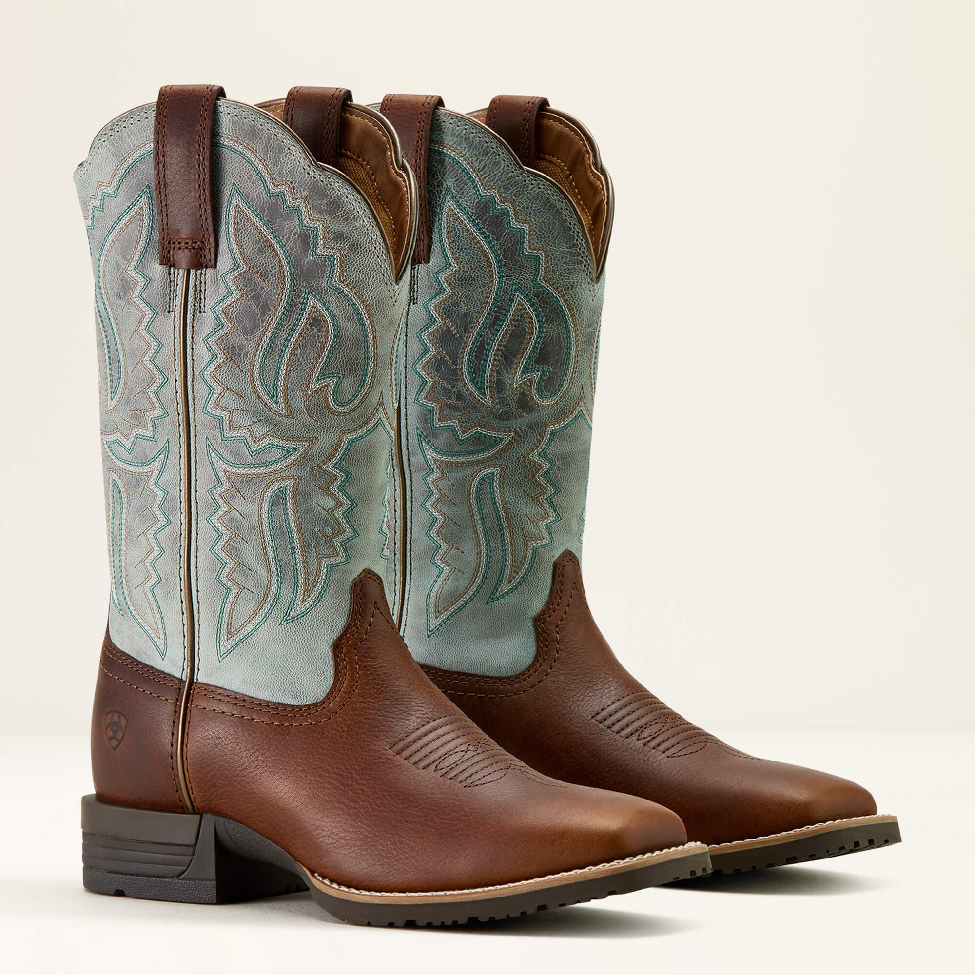Ariat Hybrid Ranchwork Wide Square Toe Western Boot Women