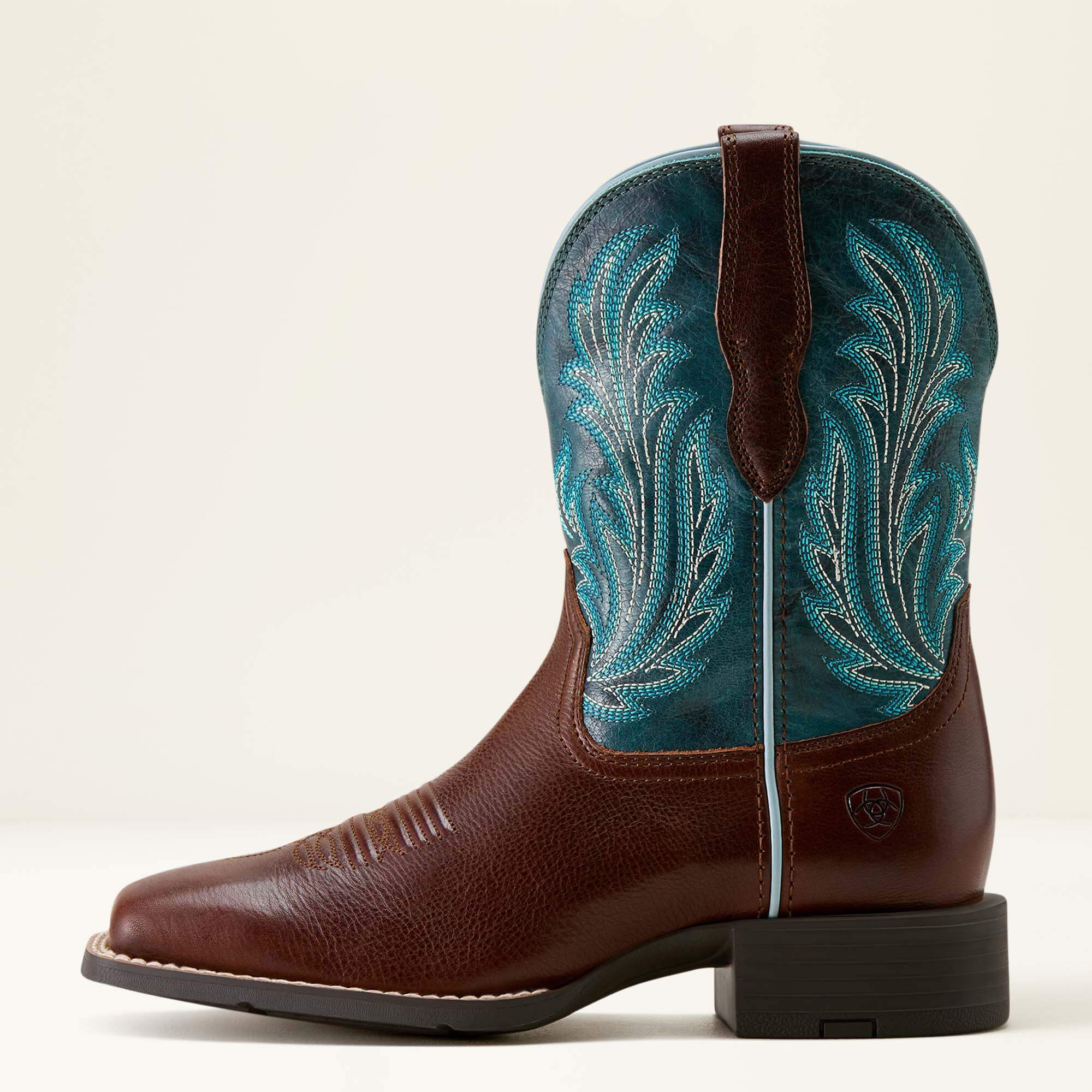 Ariat Round Up Filly Wide Square Toe Western Boot Women