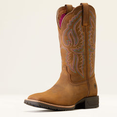 Ariat Hybrid Ranchwork Wide Square Toe Western Boot Women