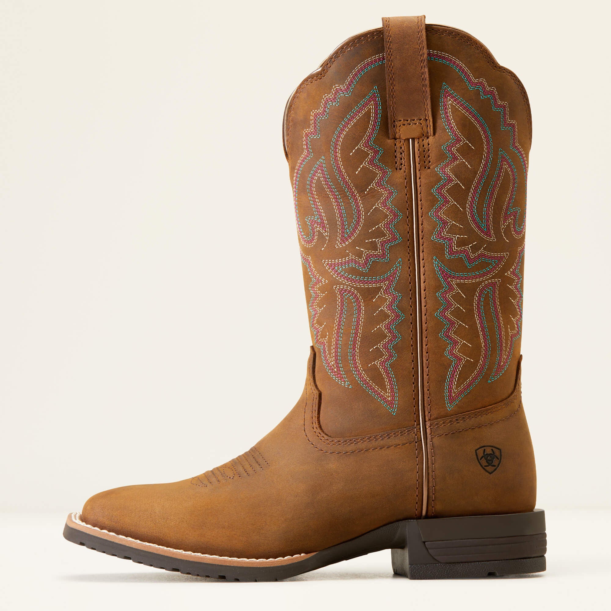 Ariat Hybrid Ranchwork Wide Square Toe Western Boot Women