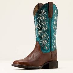 Ariat Round Up Holly Wide Square Toe Western Boot Women