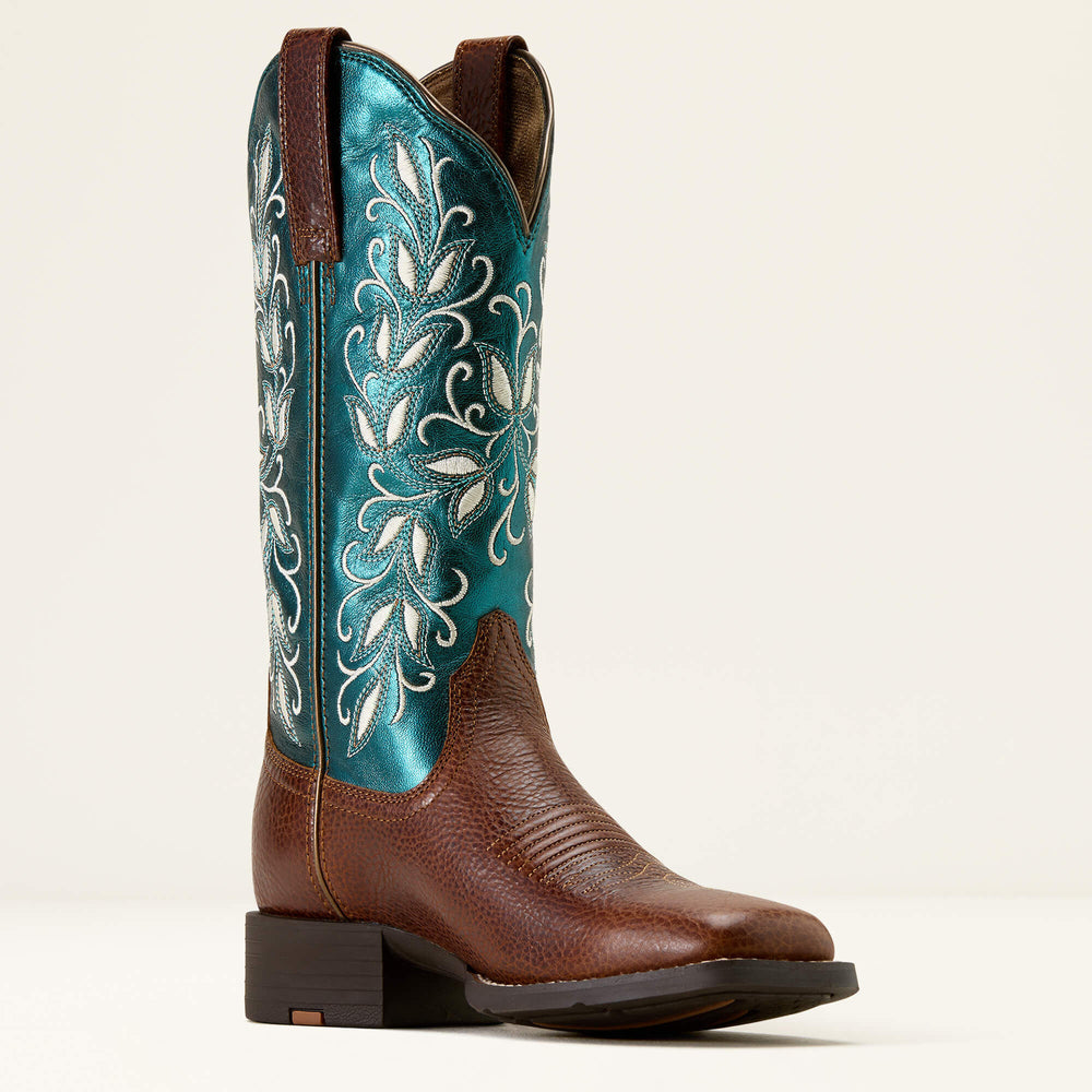 Ariat Round Up Holly Wide Square Toe Western Boot Women