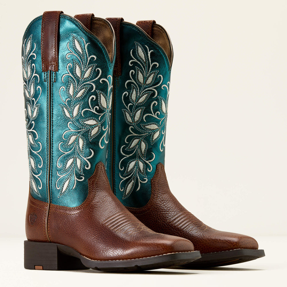 Ariat Round Up Holly Wide Square Toe Western Boot Women