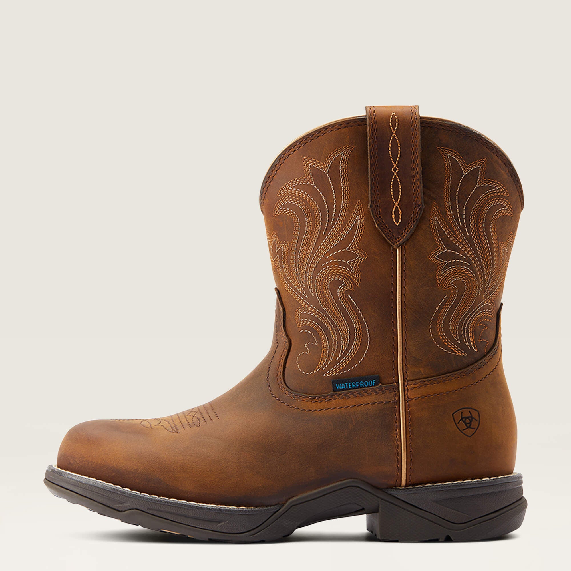 Ariat Anthem Round Toe Shortie Waterproof Western Boot Women