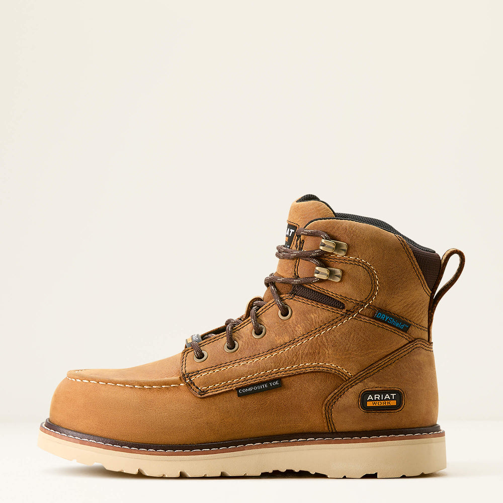 Ariat Rebar Wedge Moc Toe Waterproof Composite Toe Work Boot Women