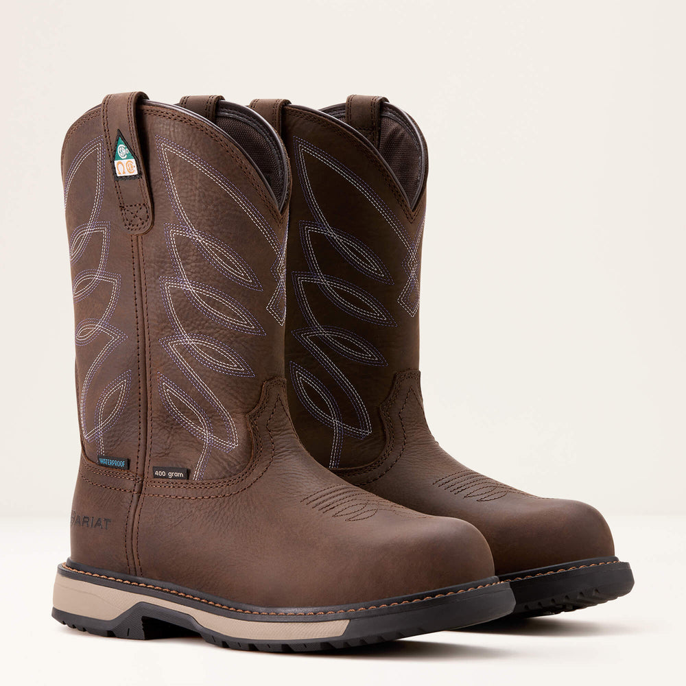 Ariat Riveter CSA Glacier Grip Waterproof 400g Composite Toe Work Boot Women