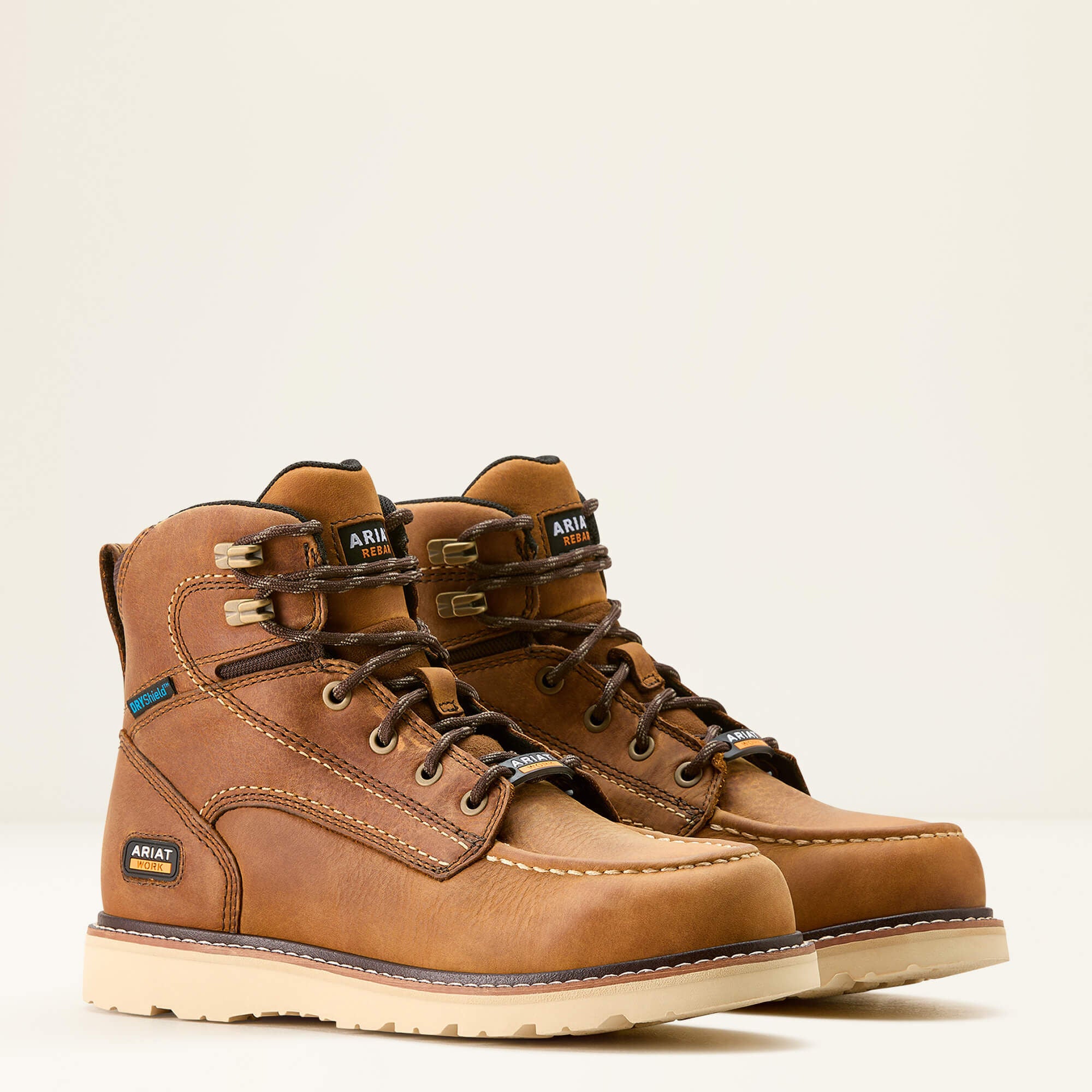 Ariat Rebar Wedge Moc Toe Waterproof Work Boot Women