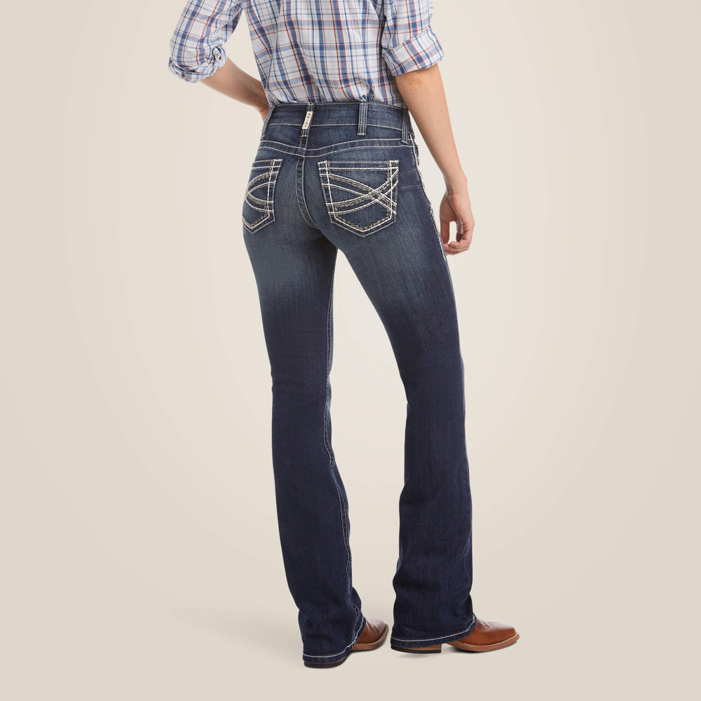 Ariat R.E.A.L. Mid Rise Stretch Entwined Boot Cut Jean Women|Trends